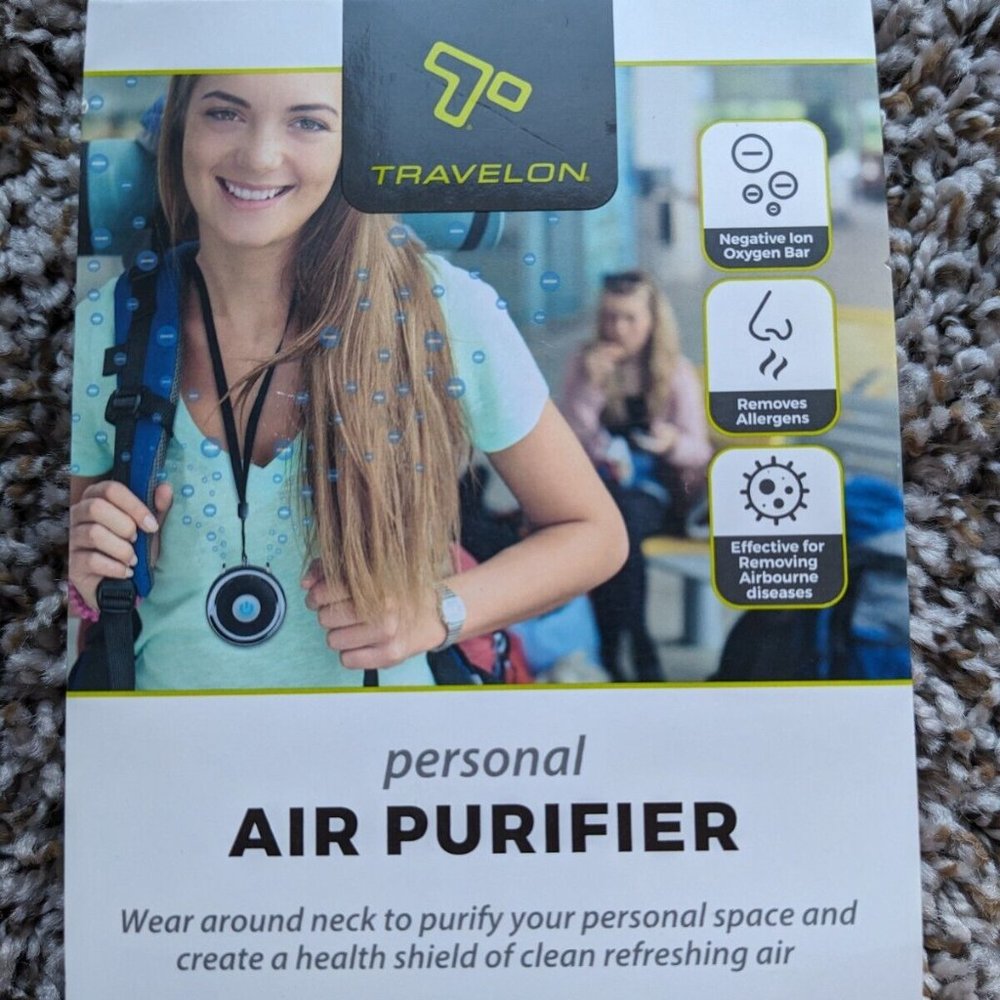 Travelon Personal Air Purifier, Black